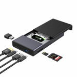 USB-хаб Mission Type-C 5 в 1 Hub Aluminum адаптер со слотом для SATA HDD/SDD Space Grey (MC30) USB-хаб Mission Type-C 5 в 1 Hub Aluminum адаптер со слотом для SATA HDD/SDD Space Grey (MC30)