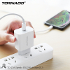 Мережевий зарядний пристрій Tornado TD-27A 1USB PD3.0 White
