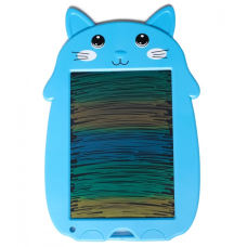 Дитячий графічний кольоровий планшет дошка для малювання котик BabyShark LCD 9 дюймів голубий