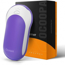 Павербанк грілка для рук на 10000 mAh Ocoopa Powerbank Heater H01 фіолетовий