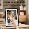 Цифрова фоторамка, календар та артгалерея 3 в 1 FotoCube WiFi 10.1 дюймів із сенсорним управлінням, дисплей HD 1280*800 1080P та 32Gb вбудованої пам'яті