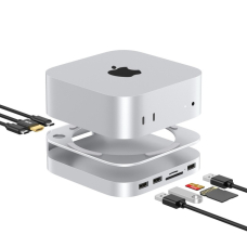 USB-хаб, док станція, кардрідер MISSION Type-C 7 в 1 Aluminum із слотом для SSD M.2 для Mac Mini M4/M4 Pro (MC60H)