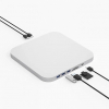 USB-хаб кардрідер та карман MISSION Type-C 8 в 1 Aluminum із слотом для SATA HDD/SSD і M.2 NVMe и NGFF Grey для Mac mini та інших пристроїв (MC25PRO)