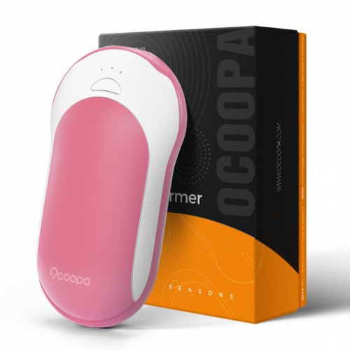 Павербанк грелка для рук на 10000 mAh Ocoopa Powerbank Heater H01 розовый