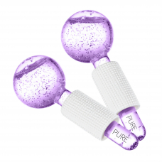 Кріосфери PURE Ice Globes для масажу обличчя і зняття набряклості фіолетові (P-ice-prpl)
