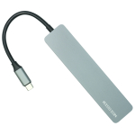USB C хаб MISSION Aluminum Type-C Hub Type-A HDMI 4K MicroSD SD Space Grey универсальный адаптер переходник USB C хаб MISSION Aluminum Type-C Hub Type-A HDMI 4K MicroSD SD Space Grey универсальный адаптер переходник