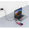 USB-хаб Qitech Aluminum Mini Type-C + Type-A + MicroSD + SD адаптер, перехідник для Macbook Pro и Air Silver