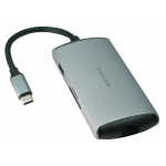 USB C хаб MISSION 8 в 1 Aluminum USB C Hub Gigabit LAN port + Type C USB C хаб MISSION 8 в 1 Aluminum USB C Hub Gigabit LAN port + Type C