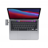 USB-хаб Qitech Type-C 5 в 1 Aluminum Mini Type-C + USB-A + HDMI+ 3,5 mm jack адаптер, перехідник Space Grey