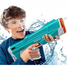 Водяний автоматичний пістолет бластер електричний голубий MISSION Water Superior Gun голубий