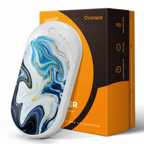 Павербанк грелка для рук на 5200 mAh Ocoopa Powerbank Heater 118 волна океана