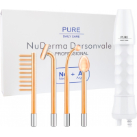 Портативная Дарсонваль PURE Daily Care NuDerma с 4 насадками и регулируемой мощностью