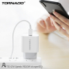 Мережевий зарядний пристрій Tornado TD-27A 1USB PD3.0 White
